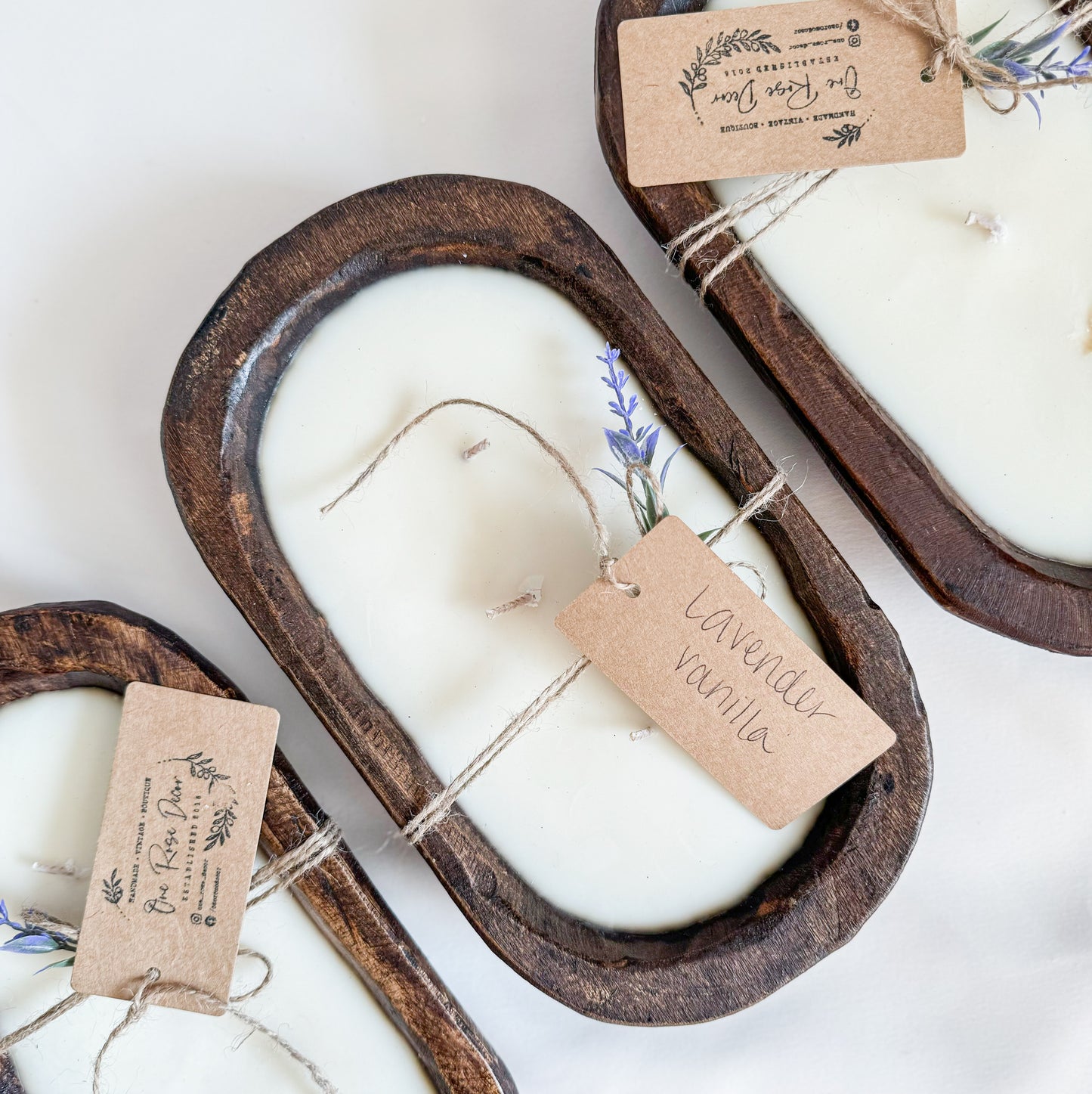 Lavender Vanilla | 3 Wick Dough Bowl Candle