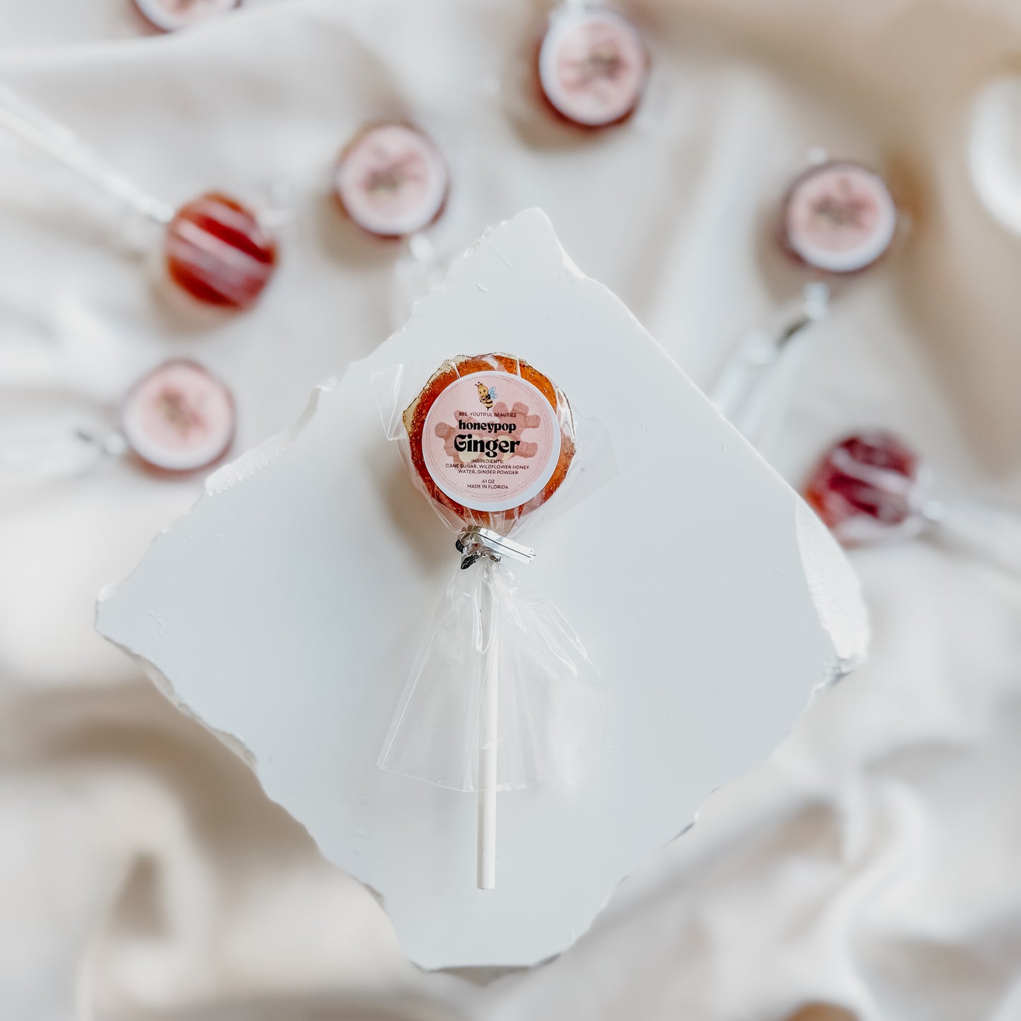 Honey Ginger Lollipop