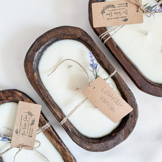 Lavender Vanilla | 3 Wick Dough Bowl Candle