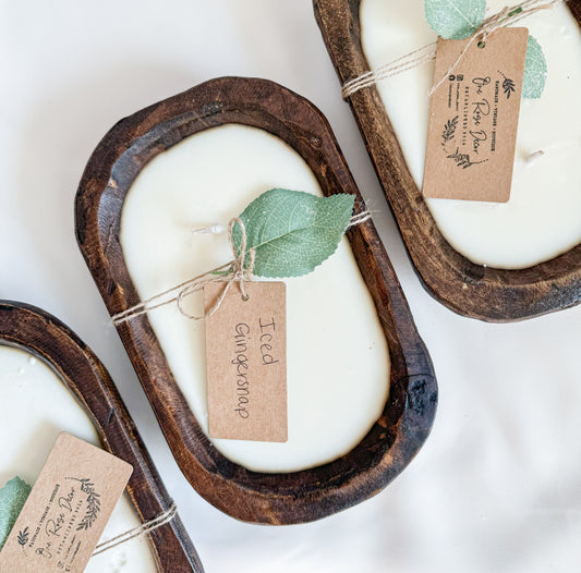Iced Gingersnap | 3 Wick Dough Bowl Candle